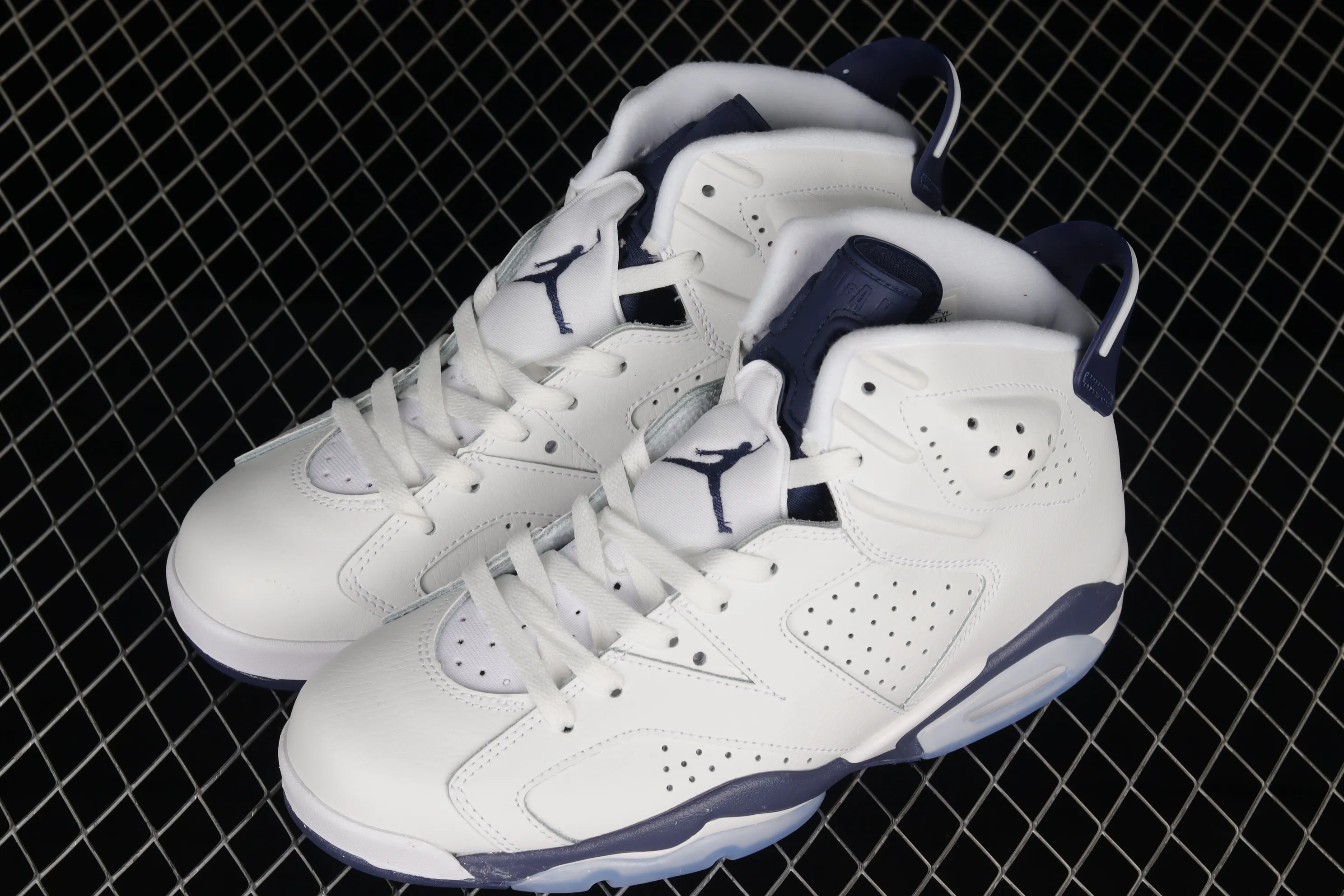 All categories Air Jordan Jordan series basketball shoes Air Jordan 6 Air Jordan 6 Retro "Midnight Navy" AJ6 Joe 6 white sea blue CT8529-141